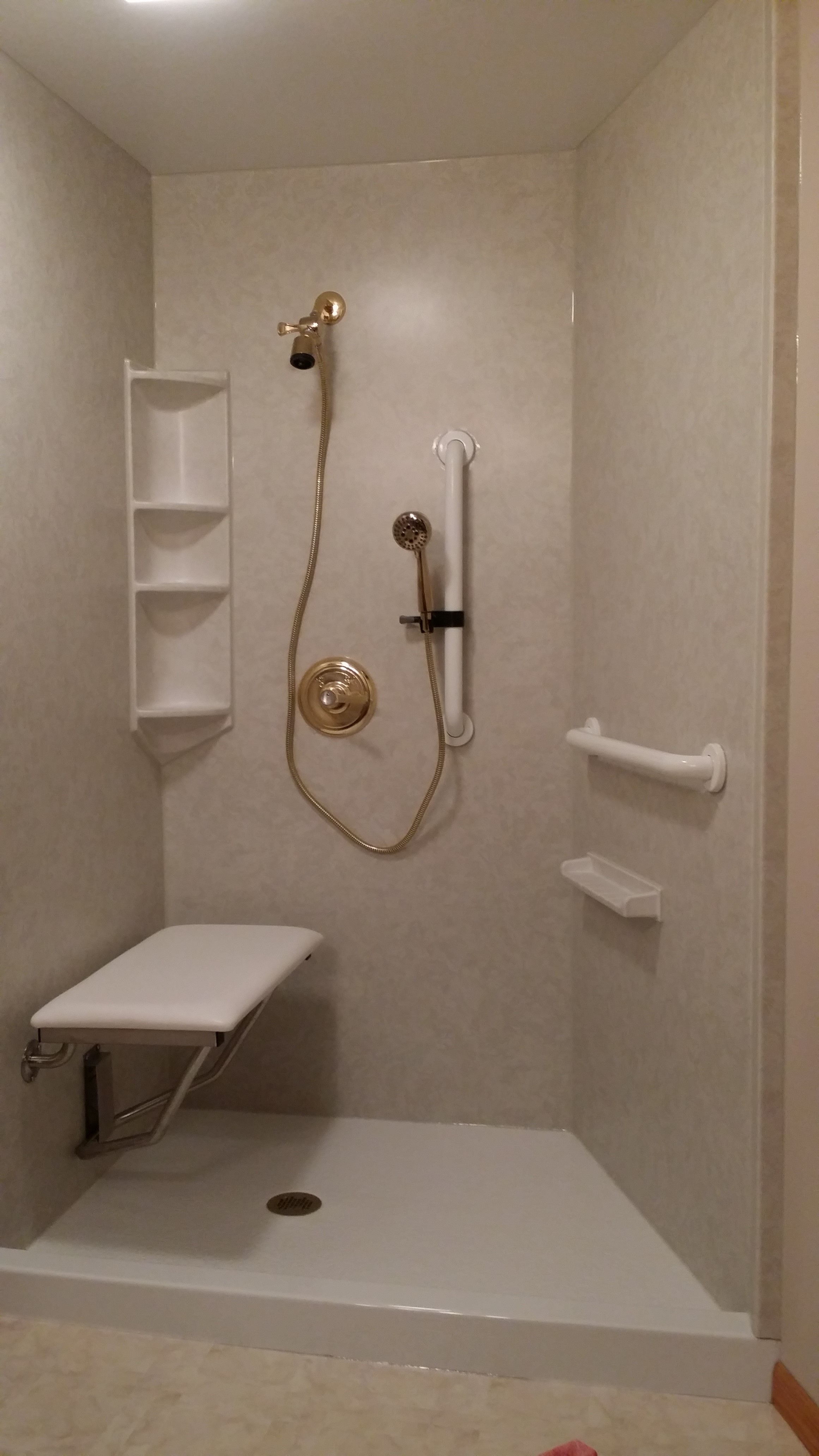  Custom Shower & Roman Walls After 