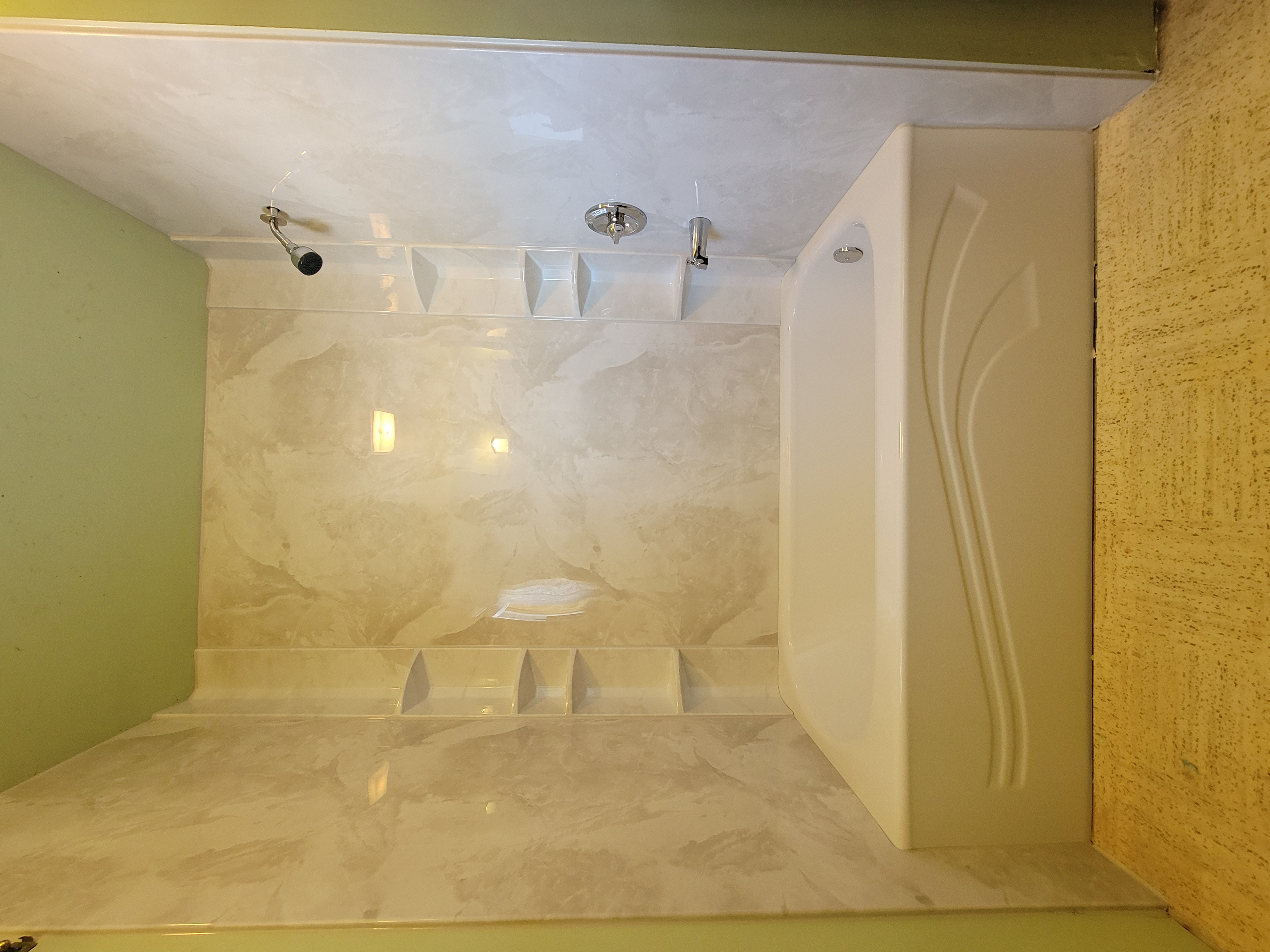  Tub & Silver White Walls After 