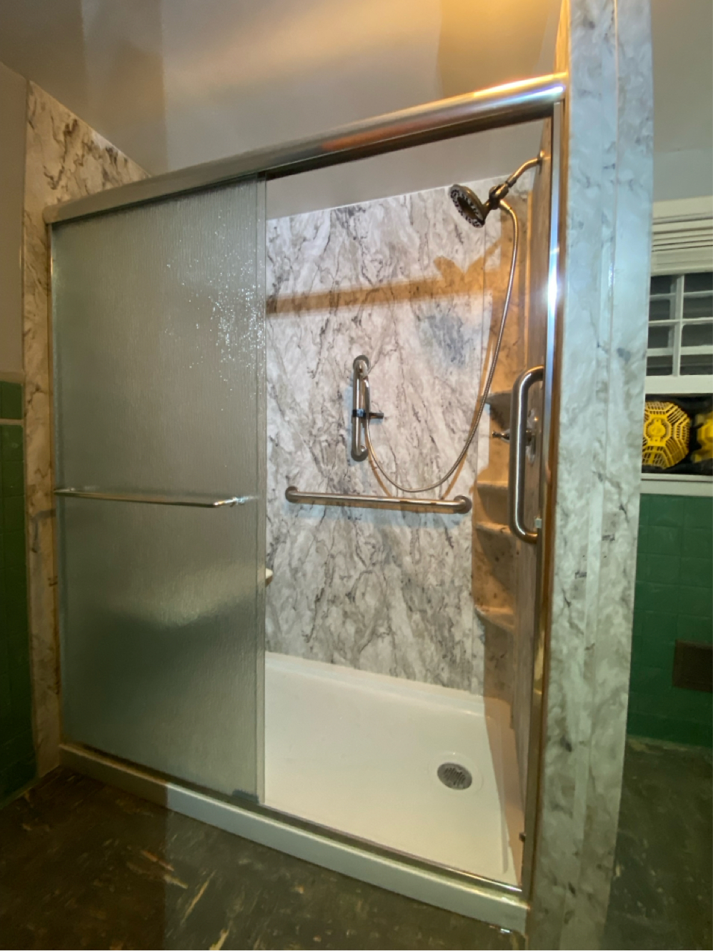  Custom Built Shower & Lightning Walls Shower Door 