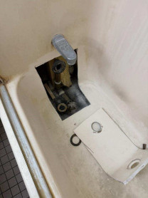 Drain overflow access cut out